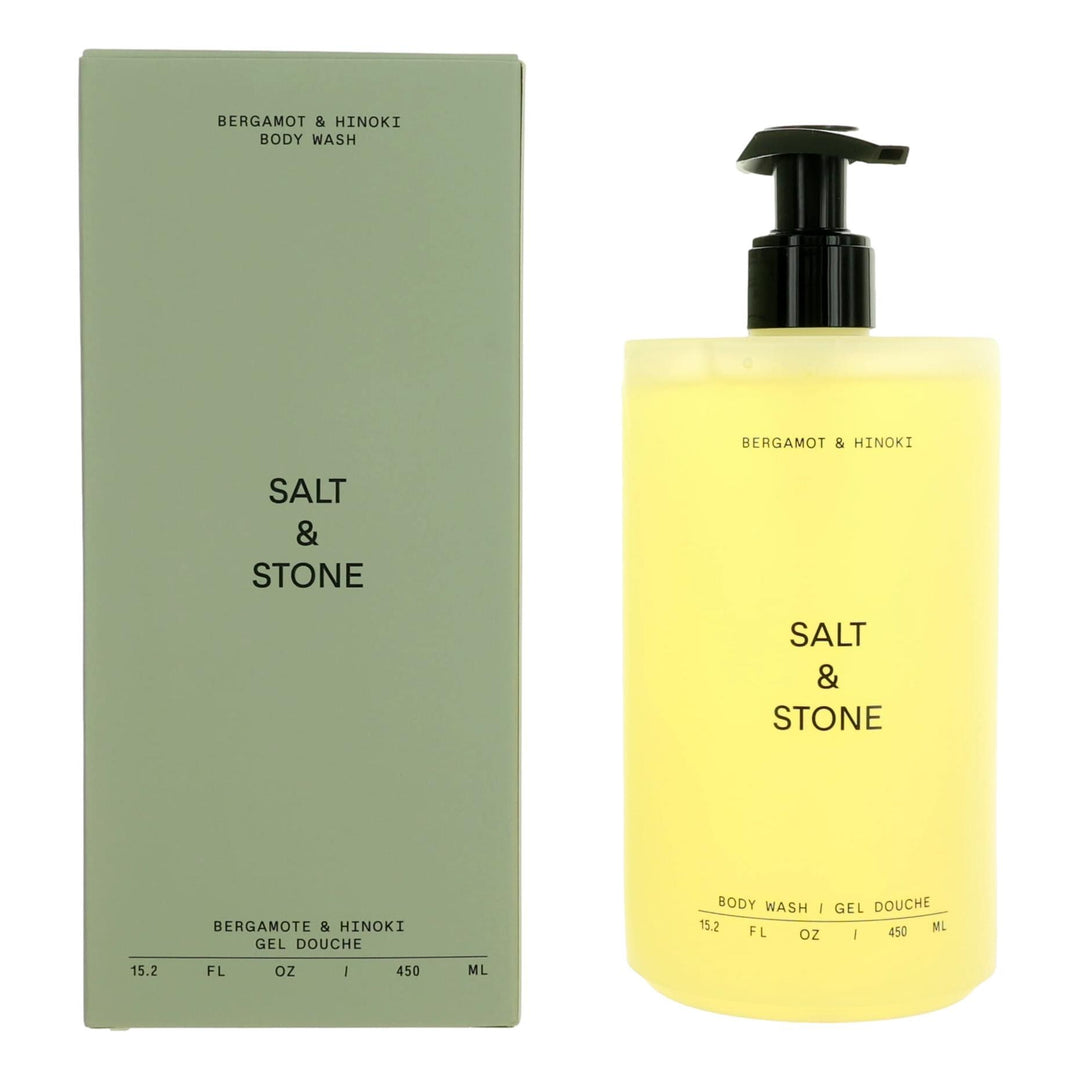 Bergamot & Hinoki by Salt & Stone, 15.2 oz Body Wash for Unisex