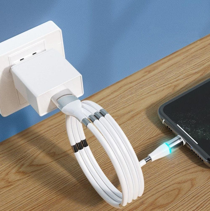 Fast Charging No Mess Cable For iPhone, Android And USB-C - Stuffed Cart
