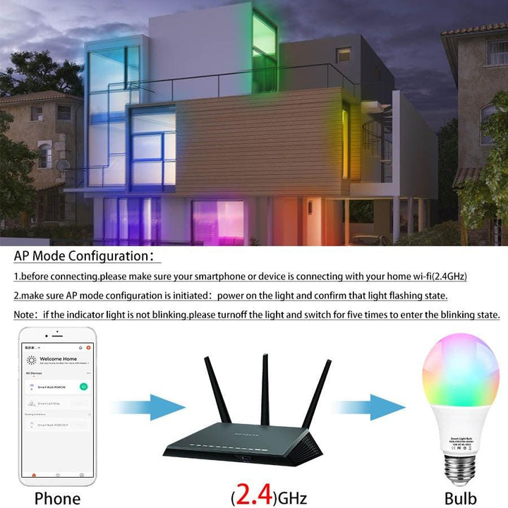 Alexa Smart Wifi LED Bulb 12W 15W 18W - Stuffed Cart