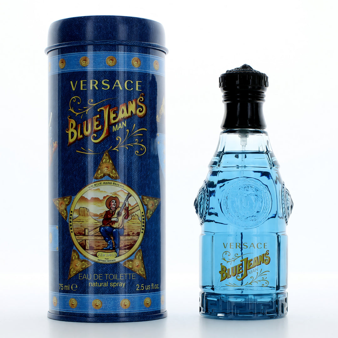Blue Jeans by Versace, 2.5 oz EDT Spray for Men