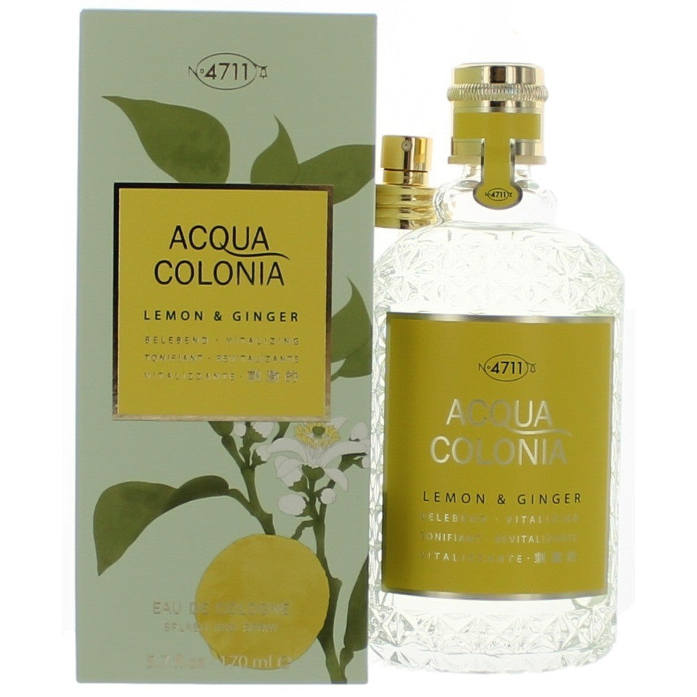Acqua Colonia Lemon &amp; Ginger by 4711, 5.7oz Eau De Cologne Splash/Spray Unisex