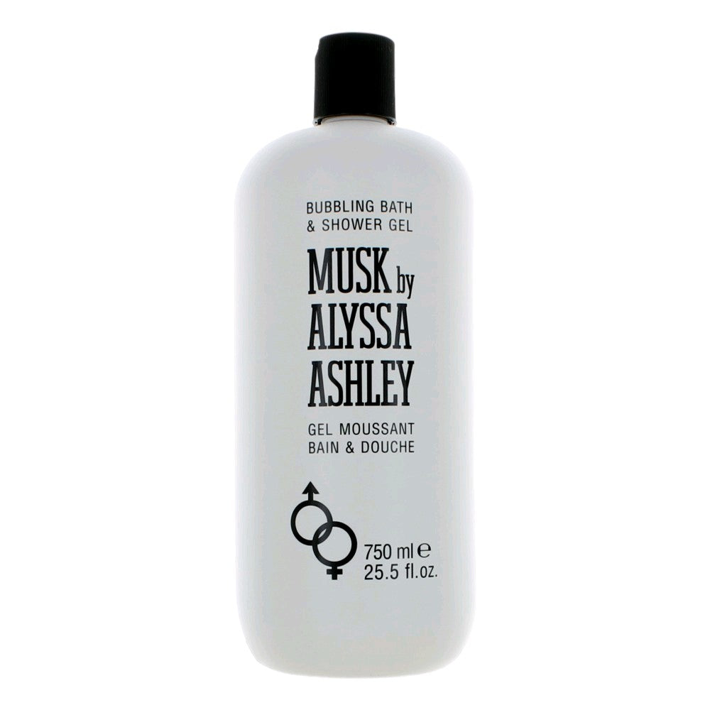 Musk by Alyssa Ashley, 25.5 oz Bubbling Bath &amp; Shower Gel for Women