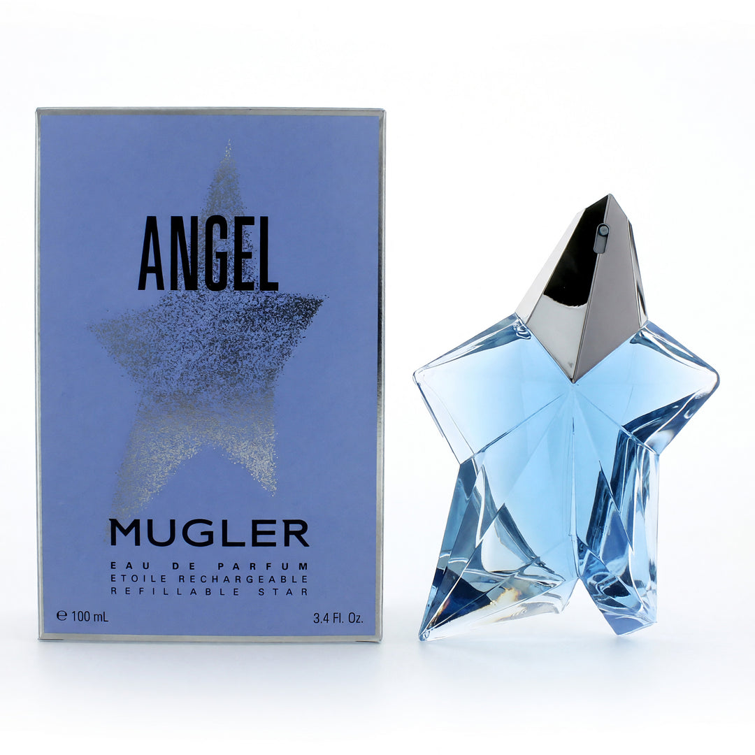 Angel by Thierry Mugler, 3.4 oz EDP Spray Refillable Star for Women