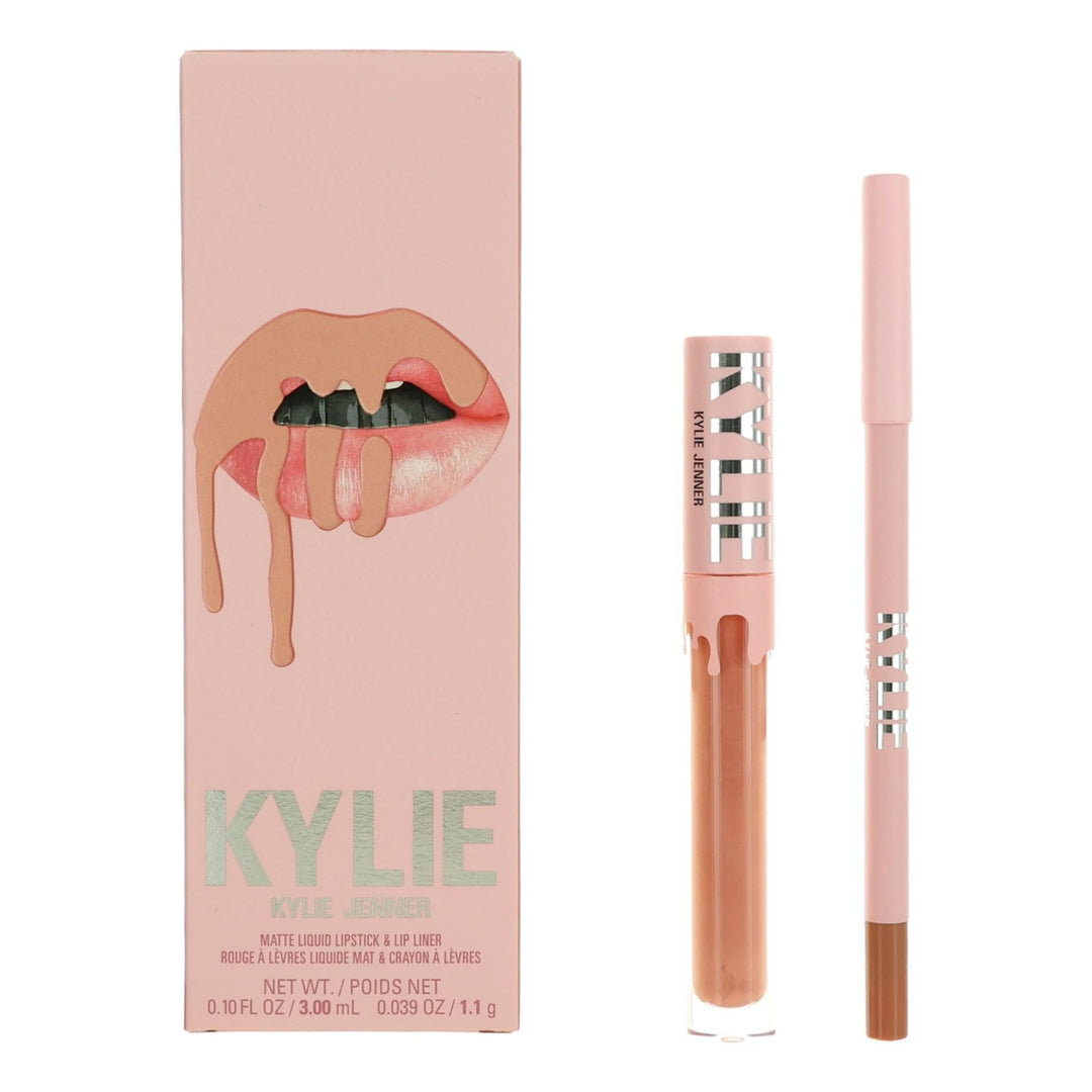 Kylie Matte Liquid Lipstick &amp; Lip Liner by Kylie Jenner- Bare
