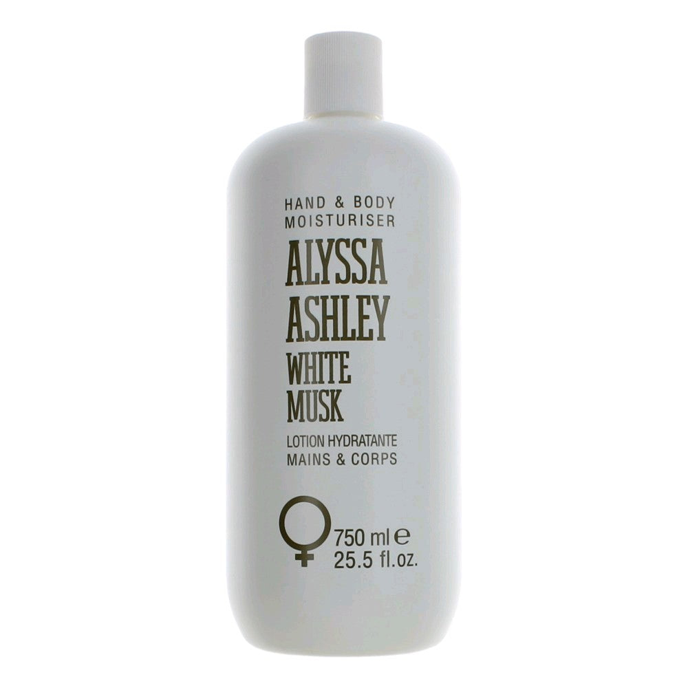 White Musk by Alyssa Ashley, 25.5 oz Hand &amp; Body Moisturizer for Women