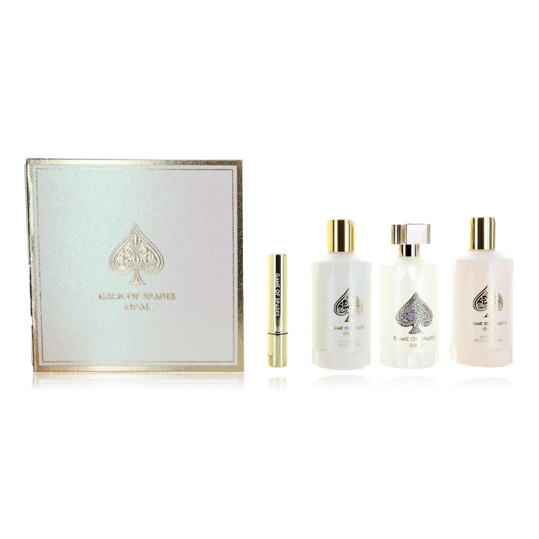 Game of Spades Opal by Jo Milano, 4 Piece Gift Set for Unisex