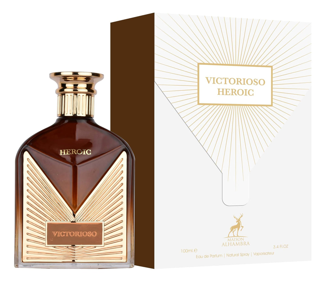 Victorioso Heroic by Alhambra, 3.4 oz Eau De Parfum Spray for Men
