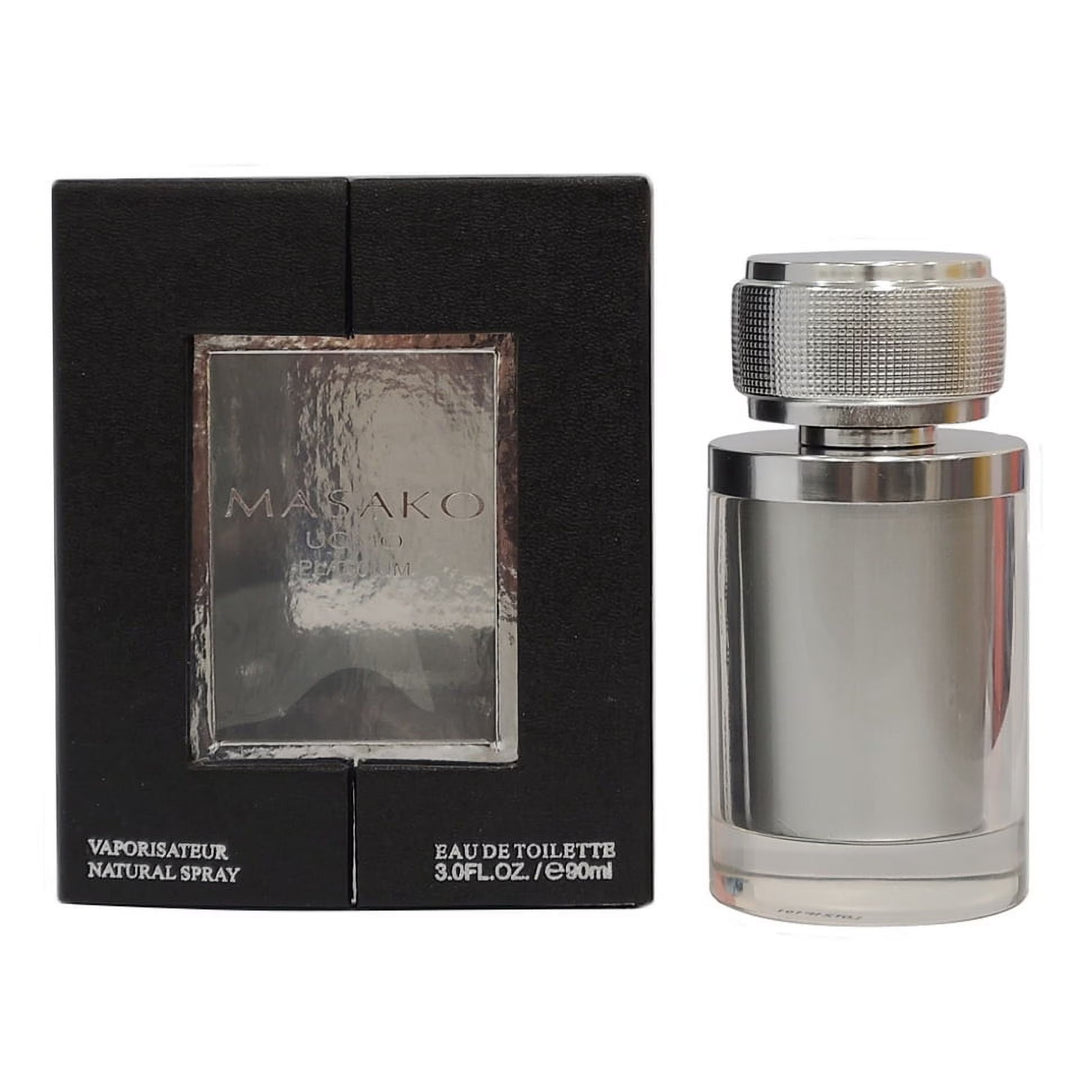 Uomo Platinum by Masako, 3 oz Eau De Toilette Spray for Men
