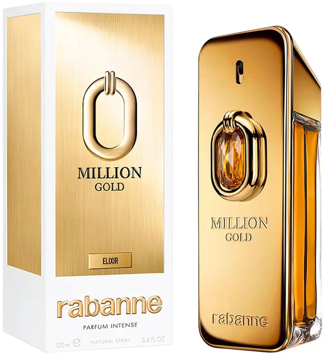 Million Gold Elixir by Paco Rabanne, 3.4 oz Eau De Parfum Spray Intense for Men