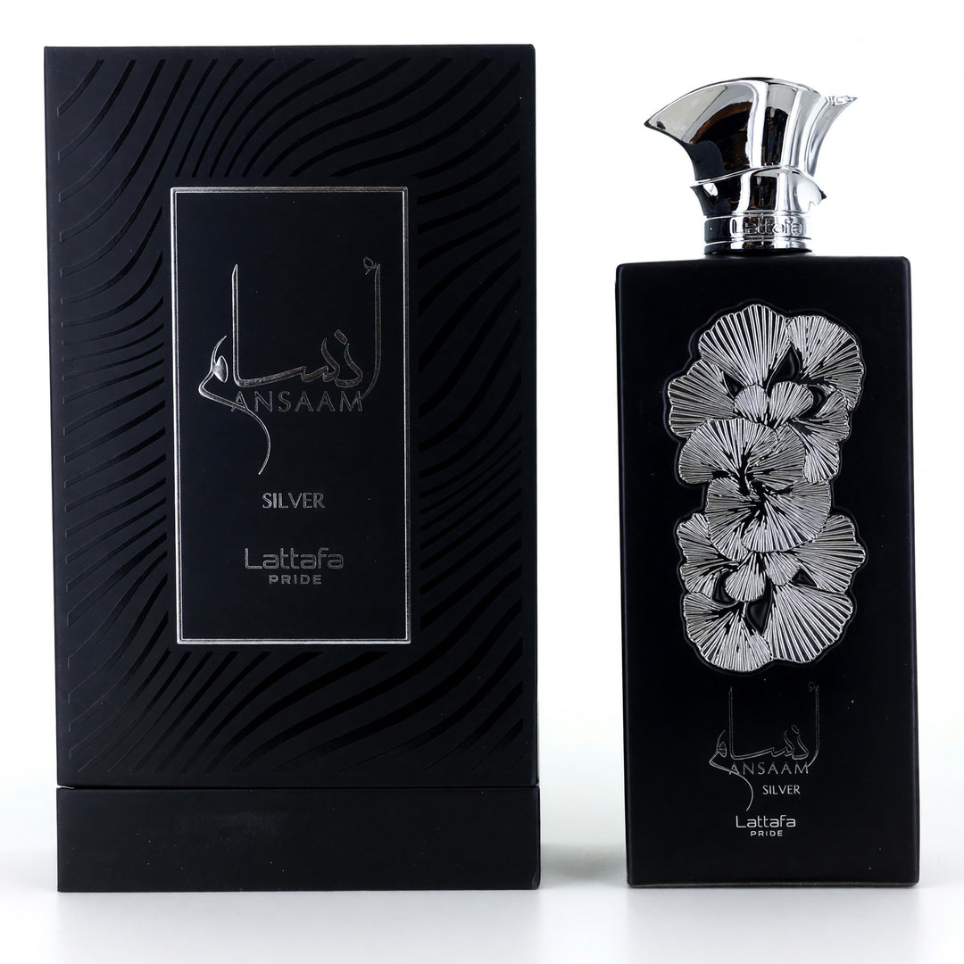 Ansaam Silver by Lattafa, 3.4 oz EDP Spray for Unisex