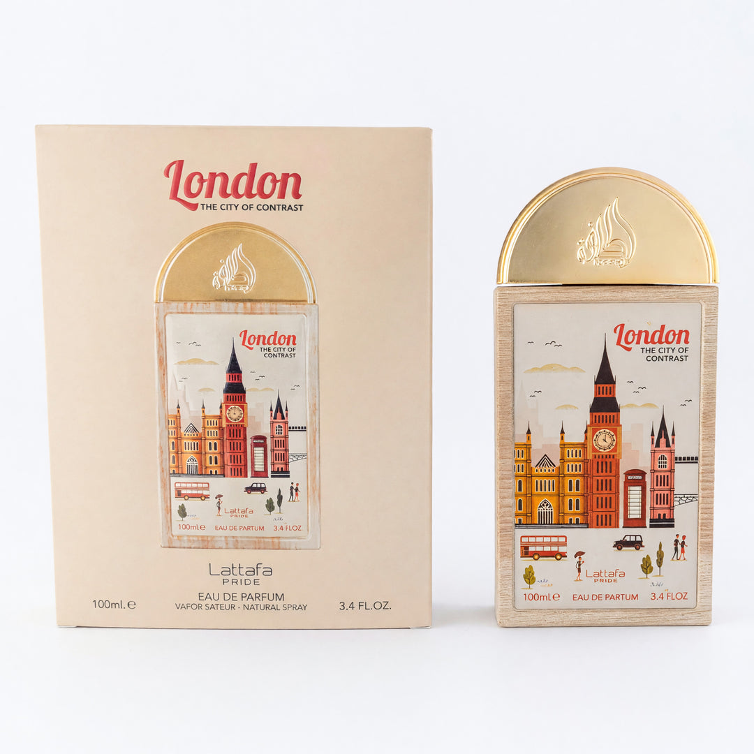 London The City Of Contrast by Lattafa, 3.4 oz EDP Spray for Unisex