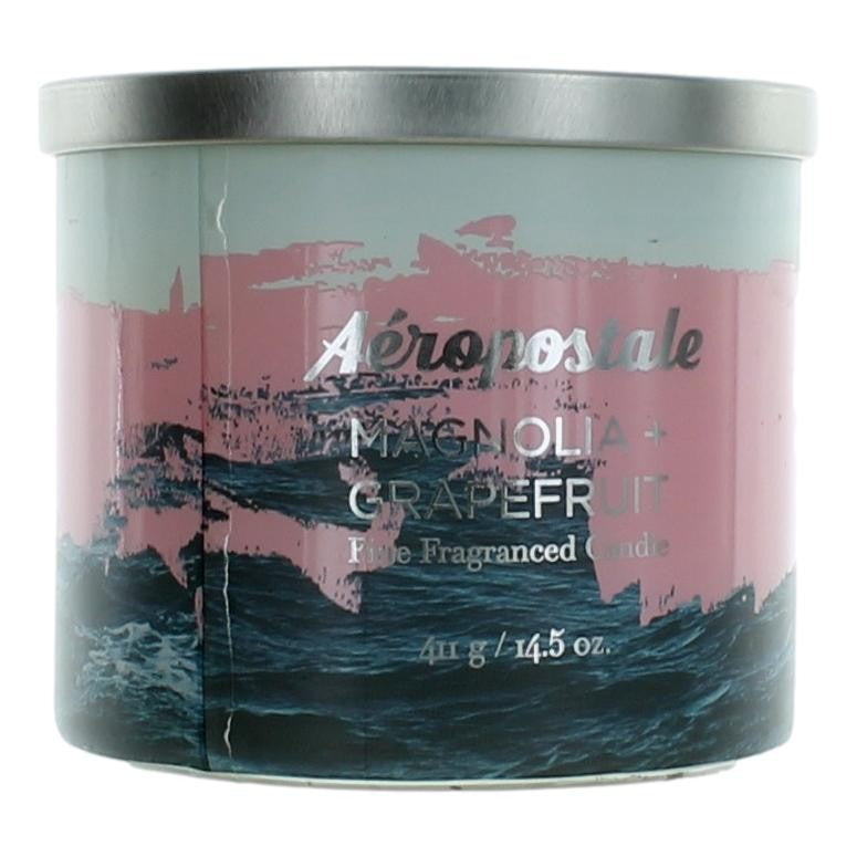 Aeropostale 14.5oz Soy Wax Blend 3 Wick Candle - Magnolia &amp; Grapefruit