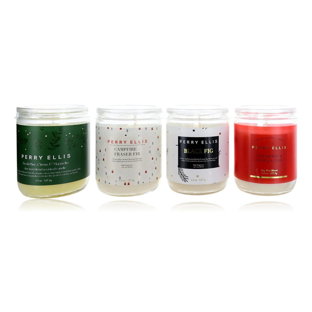 Perry Ellis Joy Coffret by Perry Ellis, 4 Piece Variety Candle Set - Set