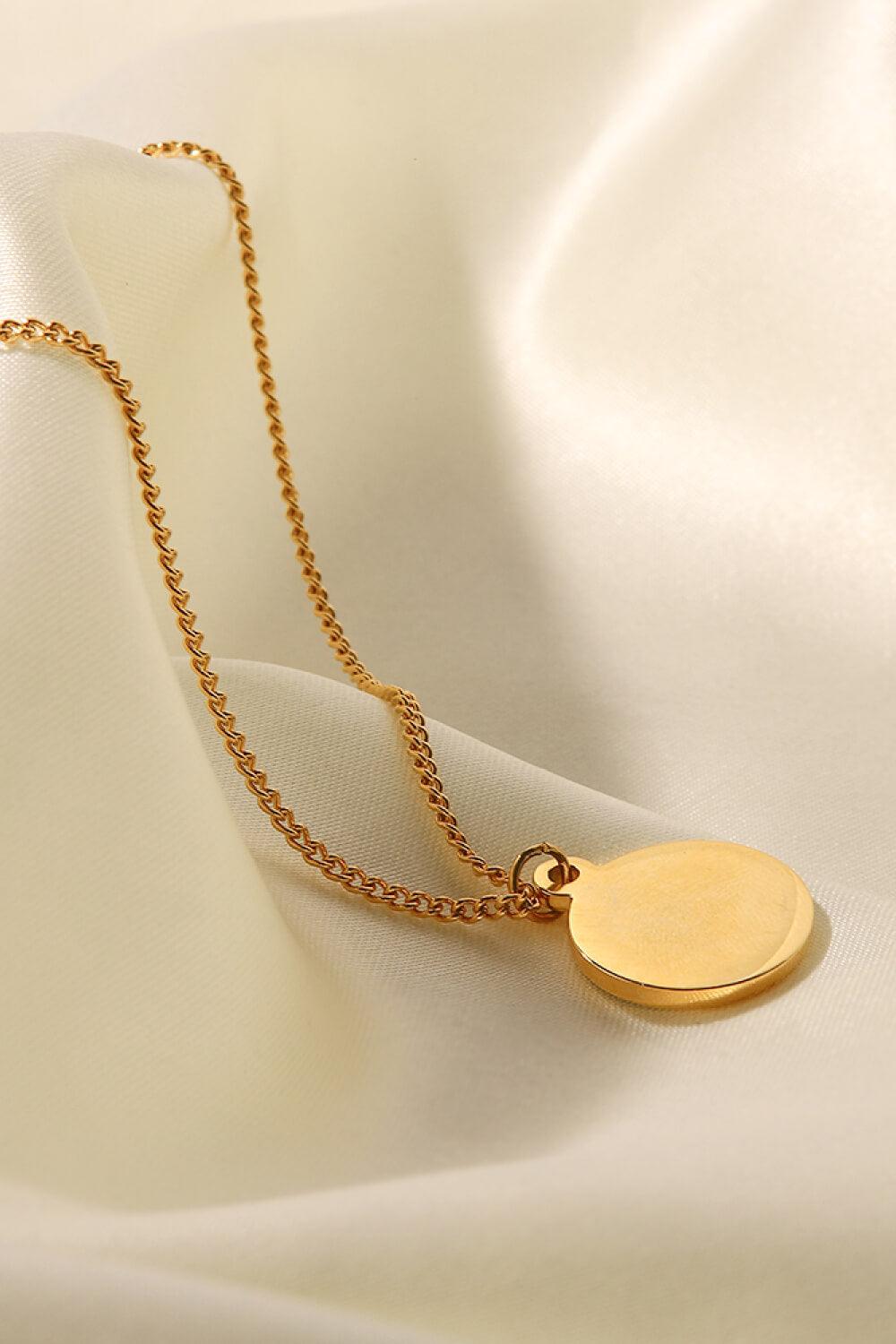 Cubic Zirconia Evil Eye Pendant Chunky Chain Necklace - Stuffed Cart