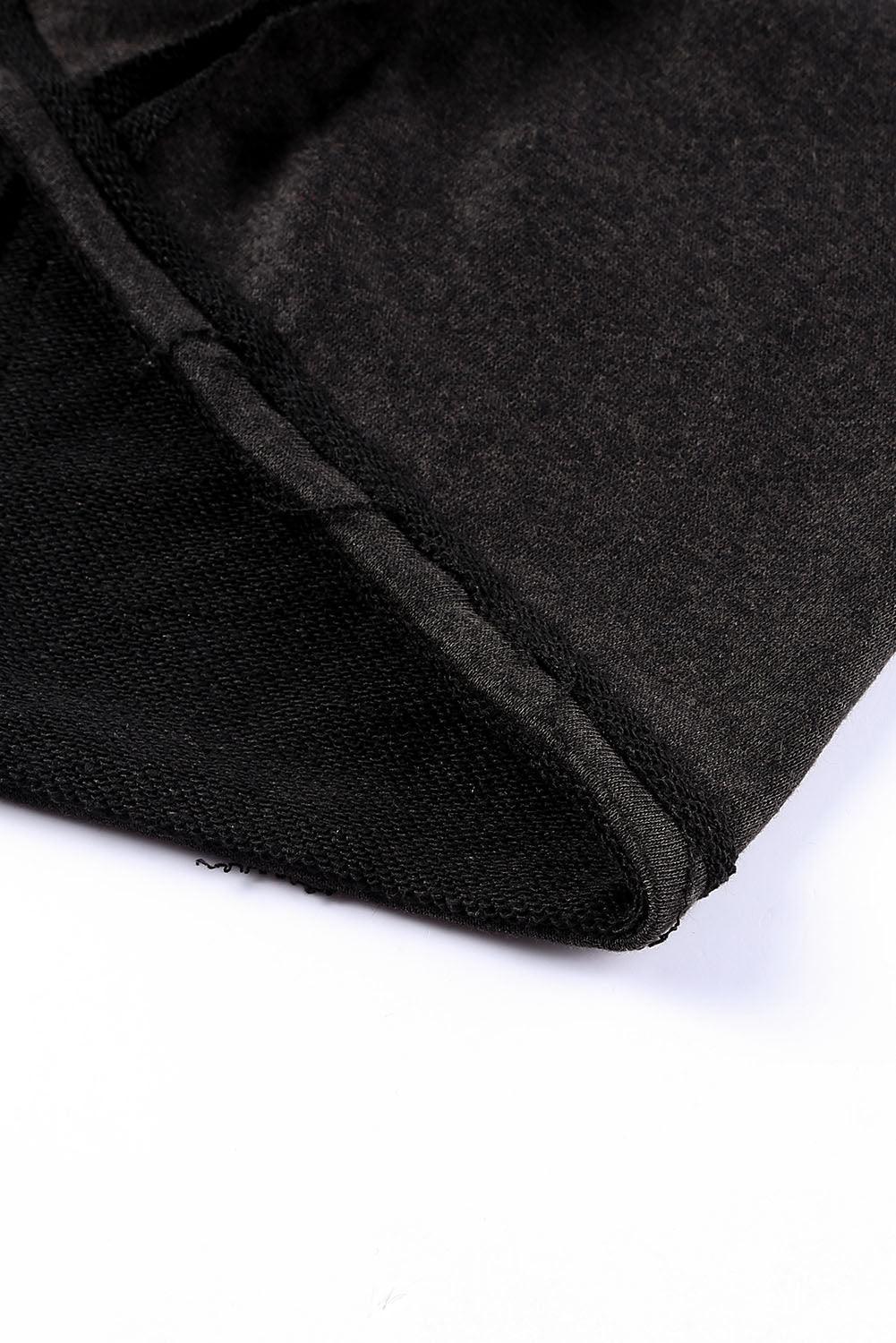 Exposed Seam Drawstring Hooded Jacket with Pockets - Stuffed Cart