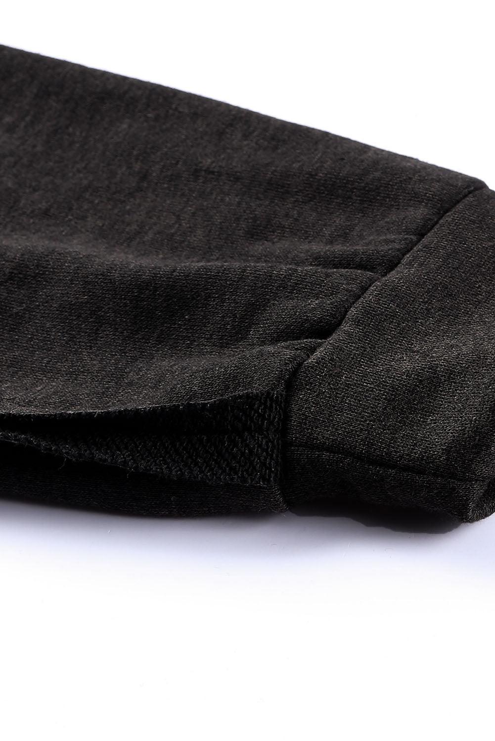 Exposed Seam Drawstring Hooded Jacket with Pockets - Stuffed Cart