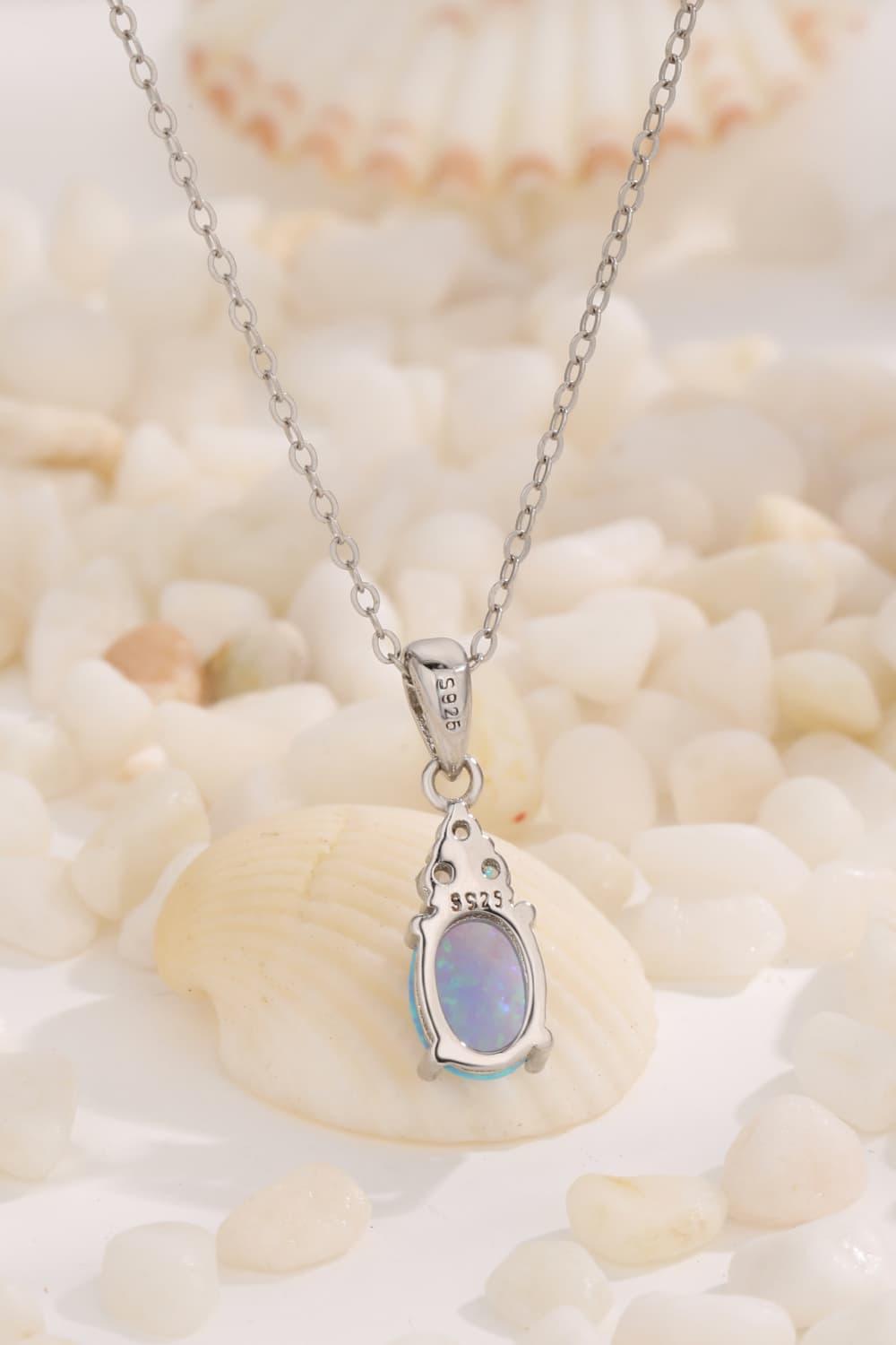 Find Your Center Opal Pendant Necklace - Stuffed Cart