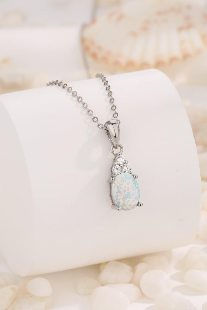 Find Your Center Opal Pendant Necklace - Stuffed Cart