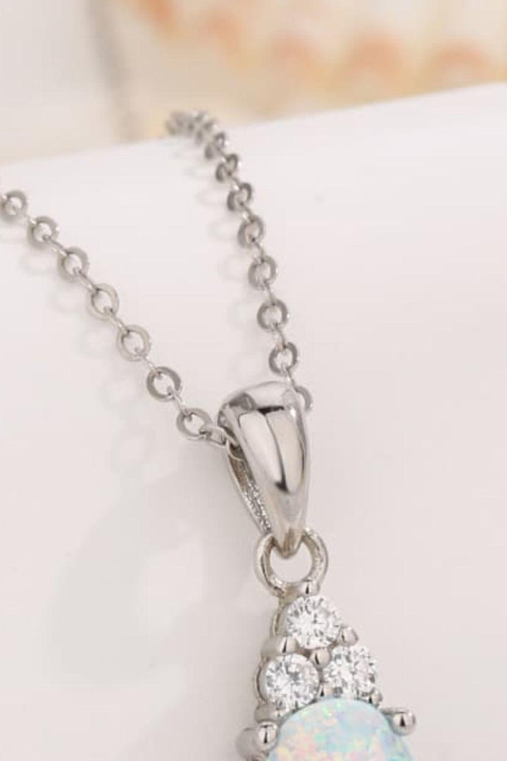 Find Your Center Opal Pendant Necklace - Stuffed Cart