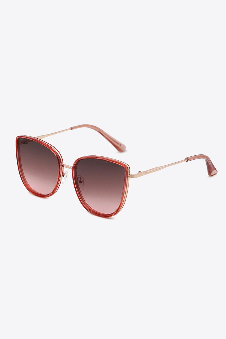 Full Rim Metal-Plastic Hybrid Frame Sunglasses - Stuffed Cart