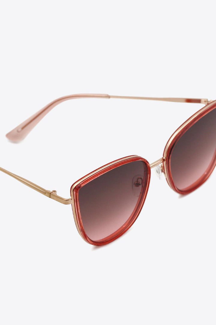 Full Rim Metal-Plastic Hybrid Frame Sunglasses - Stuffed Cart
