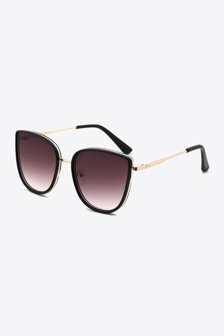 Full Rim Metal-Plastic Hybrid Frame Sunglasses - Stuffed Cart