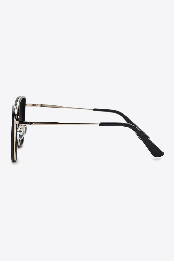 Full Rim Metal-Plastic Hybrid Frame Sunglasses - Stuffed Cart