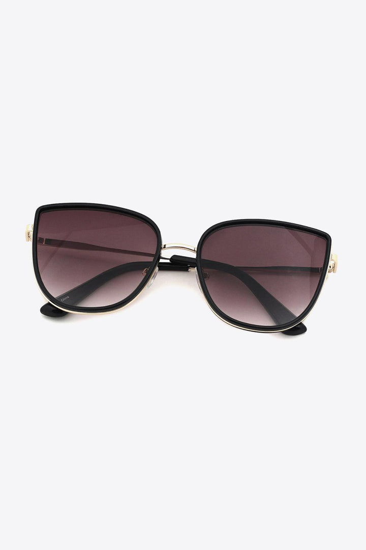 Full Rim Metal-Plastic Hybrid Frame Sunglasses - Stuffed Cart