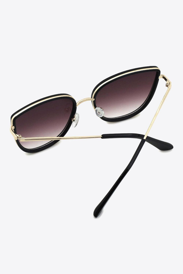 Full Rim Metal-Plastic Hybrid Frame Sunglasses - Stuffed Cart