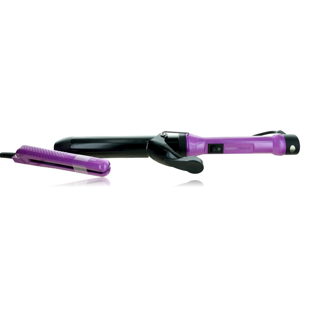 Mermaid Waves, 2-Piece Set With Curling Wand &amp; Mini To-Go - Paradox Purple
