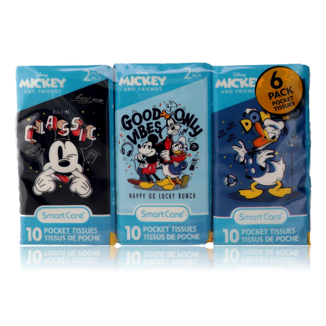 Mickey &amp; Friends by Disney, 6 Pack 10 Pocket Tissues