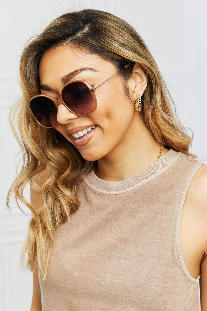 Metal-Plastic Hybrid Full Rim Sunglasses - Stuffed Cart