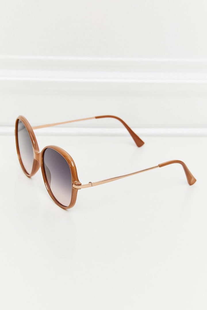 Metal-Plastic Hybrid Full Rim Sunglasses - Stuffed Cart