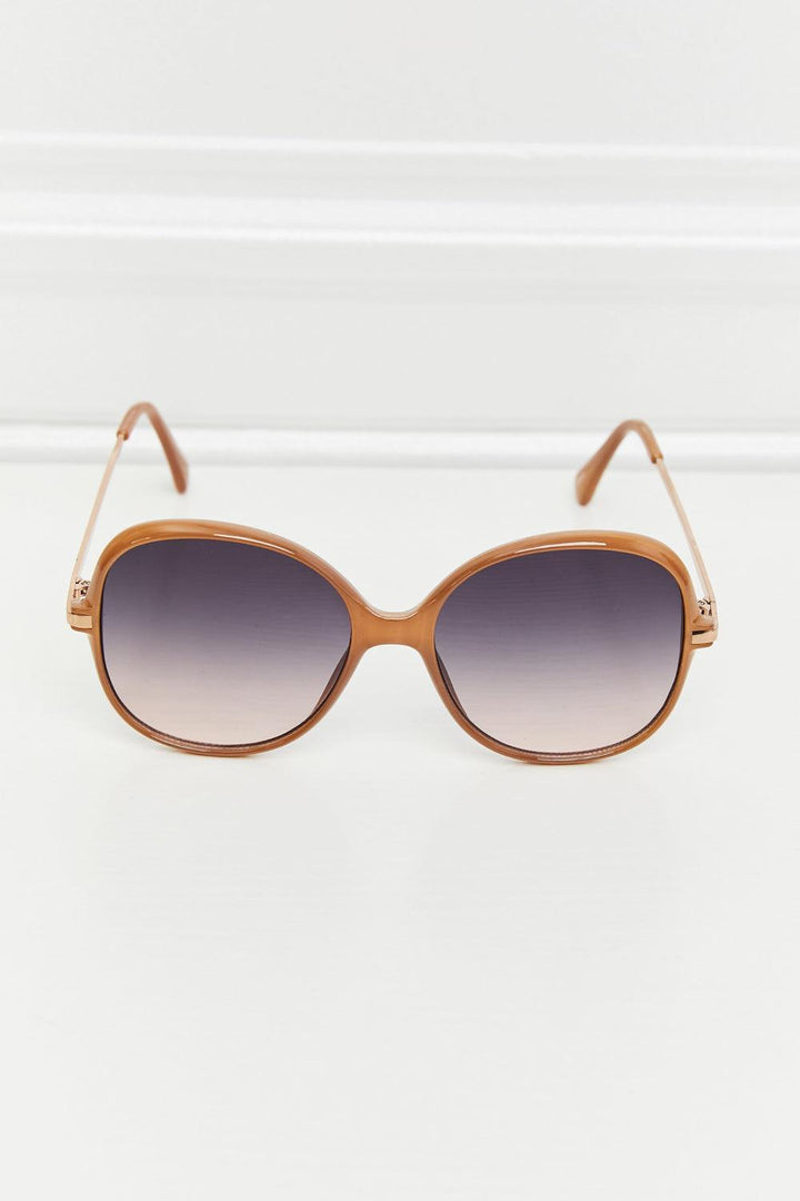 Metal-Plastic Hybrid Full Rim Sunglasses - Stuffed Cart