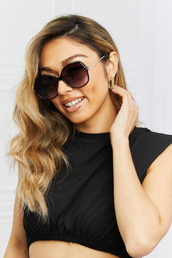 Metal-Plastic Hybrid Full Rim Sunglasses - Stuffed Cart