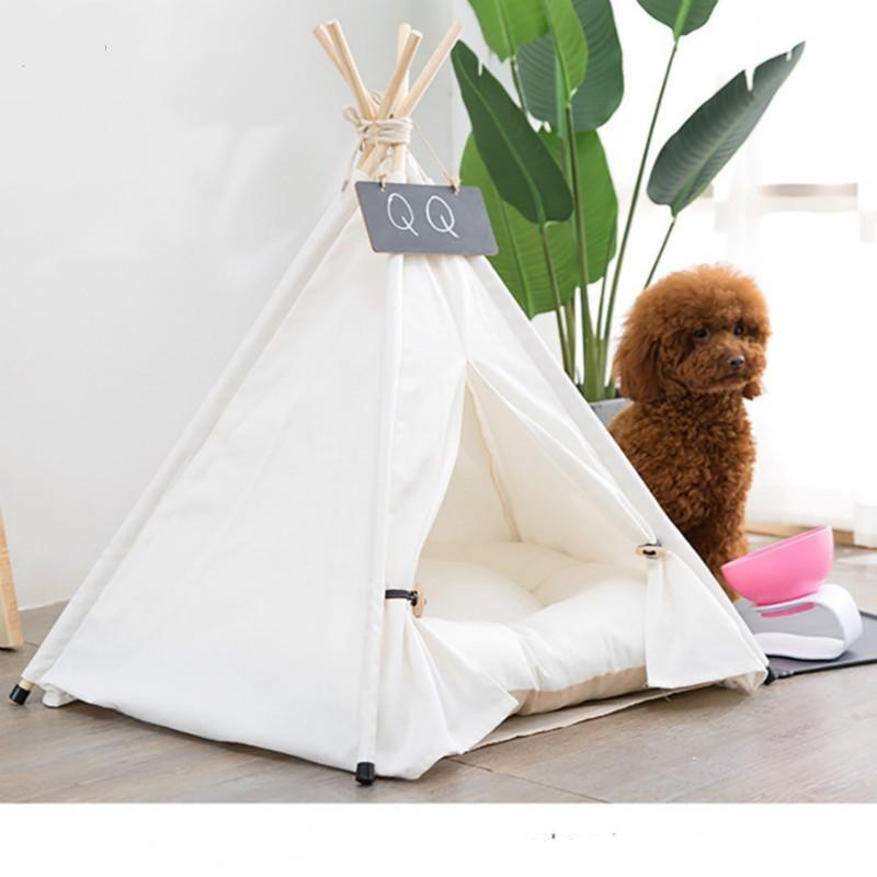 Portable Teepee Pet Tent House - Stuffed Cart
