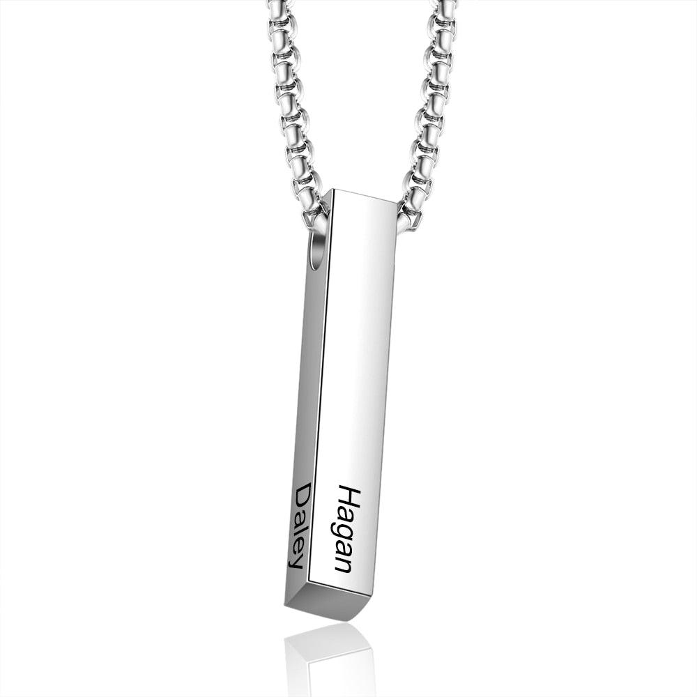 Stainless Steel Vertical Bar Pendant - Stuffed Cart