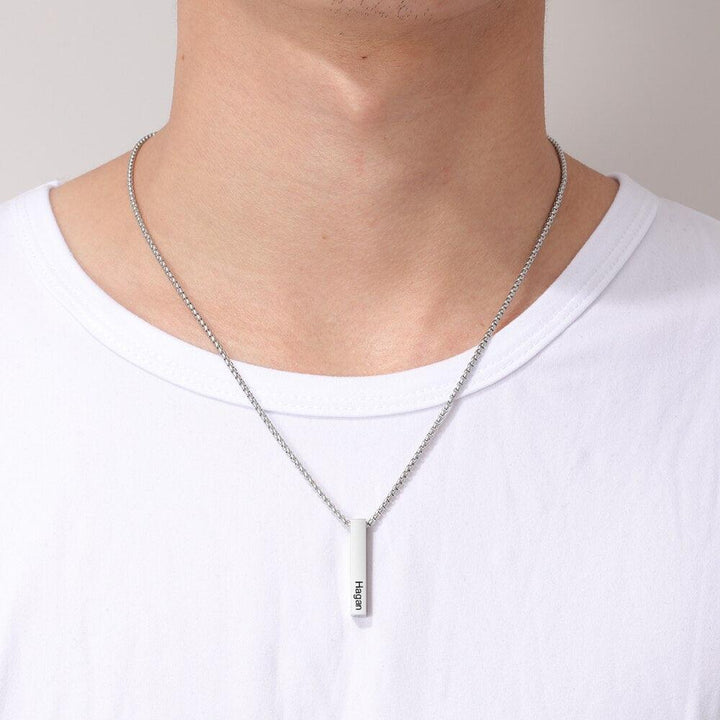 Stainless Steel Vertical Bar Pendant - Stuffed Cart