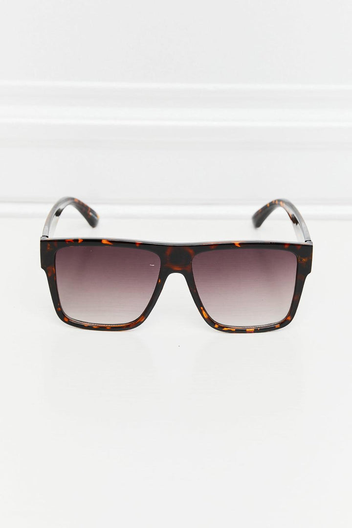 Tortoiseshell Square Full Rim Sunglasses - Stuffed Cart