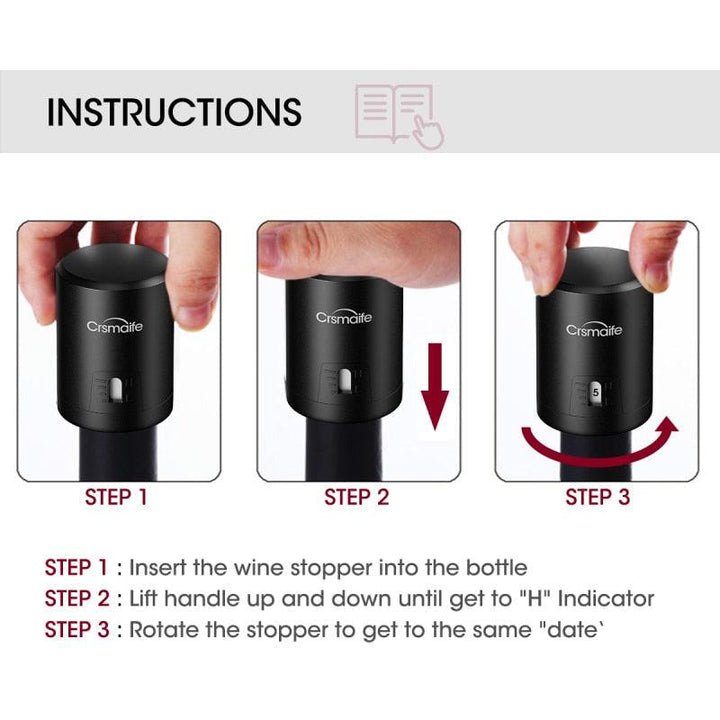 Vacuum Wine Bottle Stopper Vacuum - Stuffed Cart