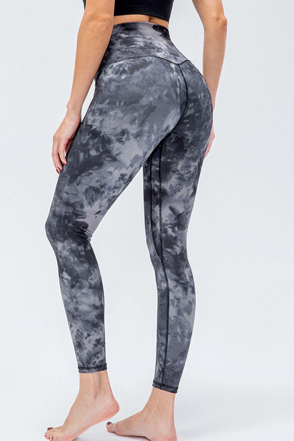 Wide Waistband Slim Fit Active Leggings - Stuffed Cart