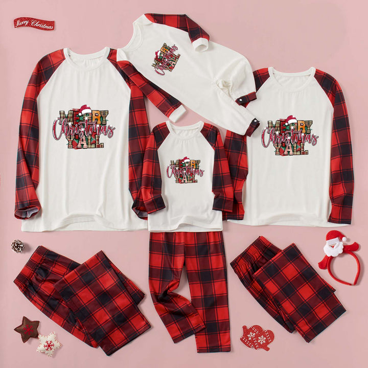 MERRY CHRISTMAS Y'ALL Graphic Top and Plaid Pants Set